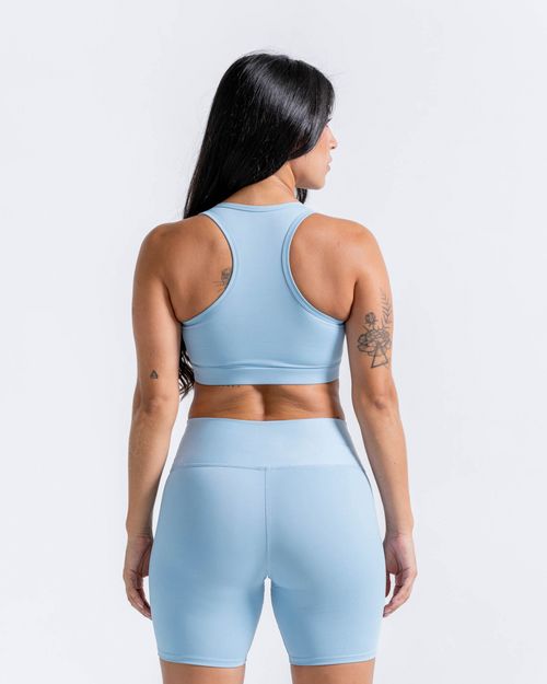 Top Deportivo,  Color Azul Claro Para Mujer
