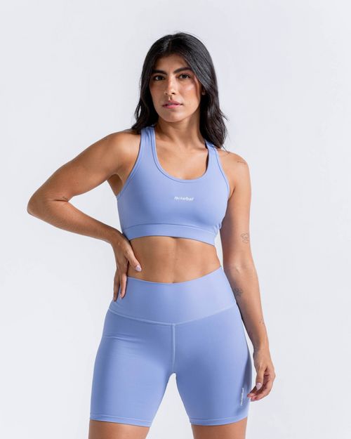 Top Deportivo,  Color Azul Lavanda Para Mujer