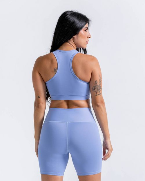 Top Deportivo,  Color Azul Lavanda Para Mujer