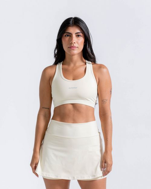Top Deportivo,  Color Marfil Para Mujer