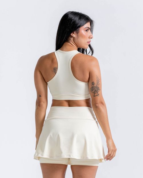 Top Deportivo,  Color Marfil Para Mujer