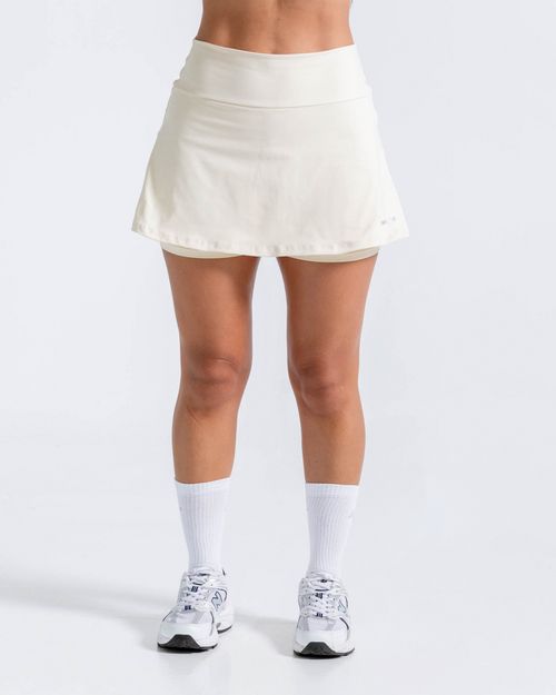 Falda Deportiva,  Color Marfil Para Mujer