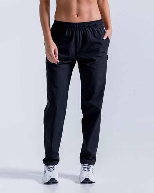 Pantalón Con Corte Láser,  Color Negro  Para Mujer