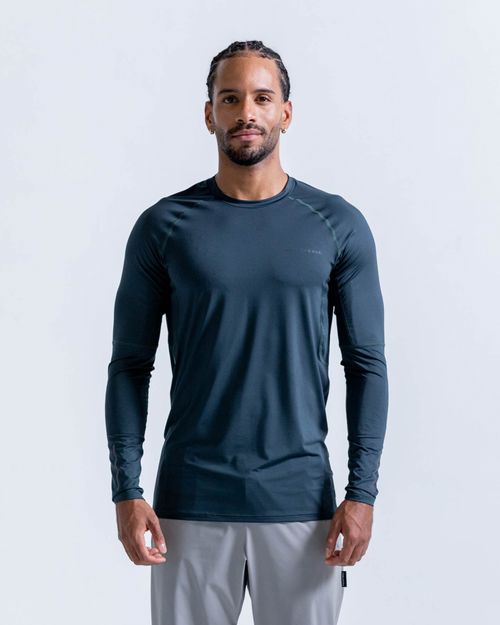 Camibuzo Ajustado Con Bloques En Malla,  Color Verde Oscuro Para Hombre