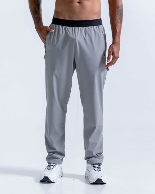 Pantalón Con Pretina En Elástico,  Color Gris Osc Para Hombre