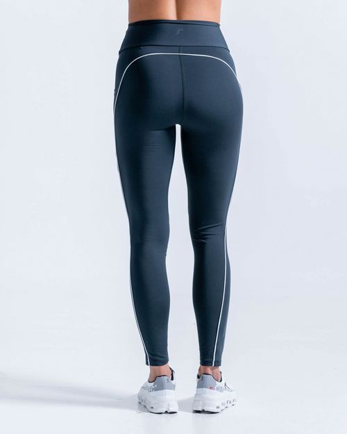 Leggings Con Bolsillos Laterales,  Color Verde Oscuro Para Mujer