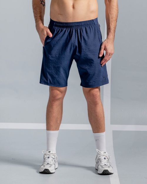 Pantaloneta Con Detalles En Contraste,  Color Azul Oscuro  Para Hombre
