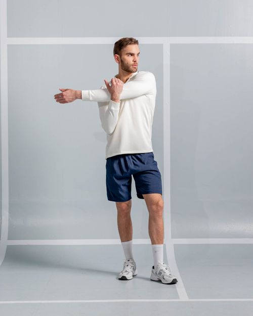 Camibuzo Tipo Polo Detalles En Contraste,  Color Marfil Para Hombre