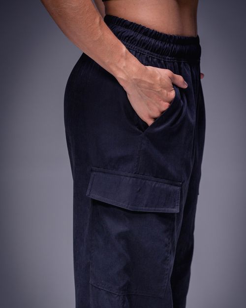 Pantalón Cargo Wide leg, Color Negro Para Mujer