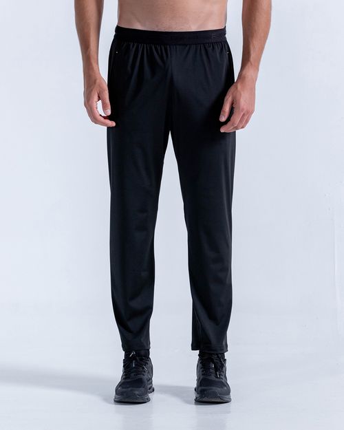 Pantalón Con Pretina En Elástico,  Color NEGRO  Para Hombre