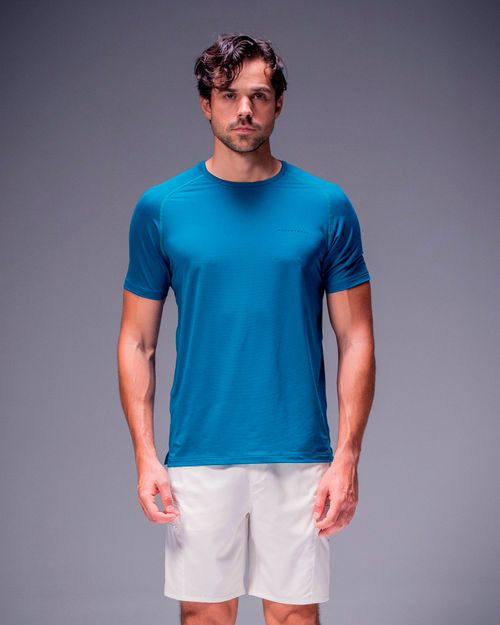 Camiseta Regular Deportiva,  Color AZUL OCEANO  Para Hombre