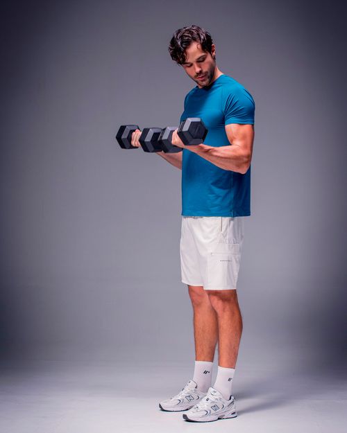 Camiseta Regular Deportiva,  Color AZUL OCEANO  Para Hombre