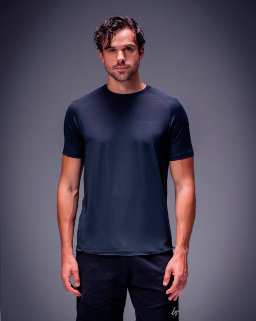 Camiseta Regular Deportiva,  Color NEGRO  Para Hombre