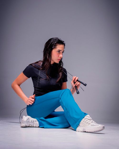 Leggings Bota Amplia,  Color AZUL OCEANO  Para Mujer