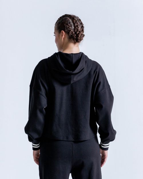 Buzo Corto Oversize,  Color NEGRO  Para Mujer