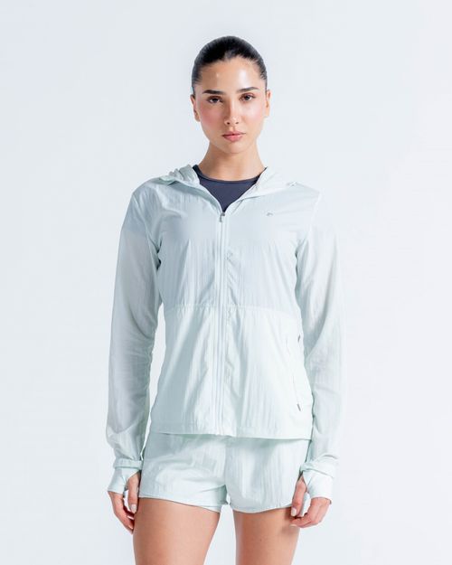 Chaqueta Brisa Rompeviento Ultra Liviana,  Color AZUL NIEVE Para Mujer